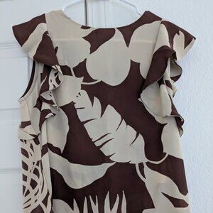 Printed brown top
